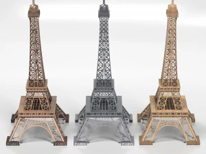 eiffel tower decoration 3D Model