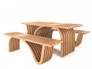table bench 3D Модель