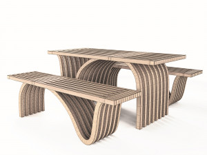 table bench 3D Модель