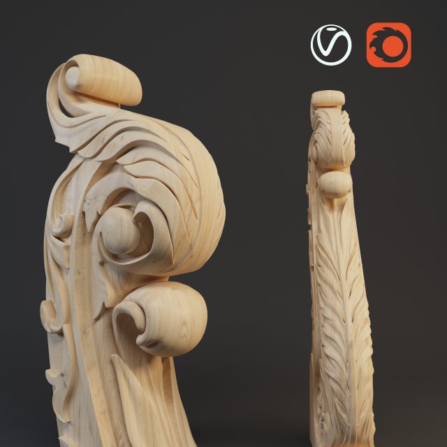 column 3Dモデル .c4d .max .obj .3ds .fbx .stl .blend 