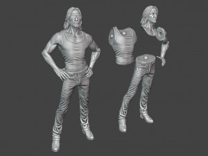 johnny silverhand cyberpunk 2077 3D प्रिंट मॉडल