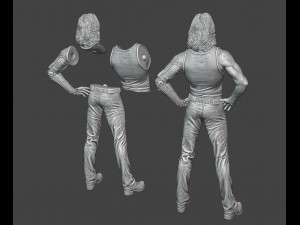 johnny silverhand cyberpunk 2077 3D प्रिंट मॉडल