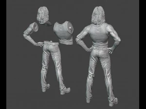 johnny silverhand cyberpunk 2077 3D Print Model