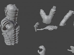 isaac clarke dead space 3D printmodel