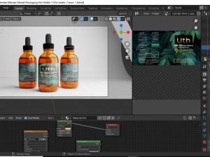 tonic bottle Model 3D