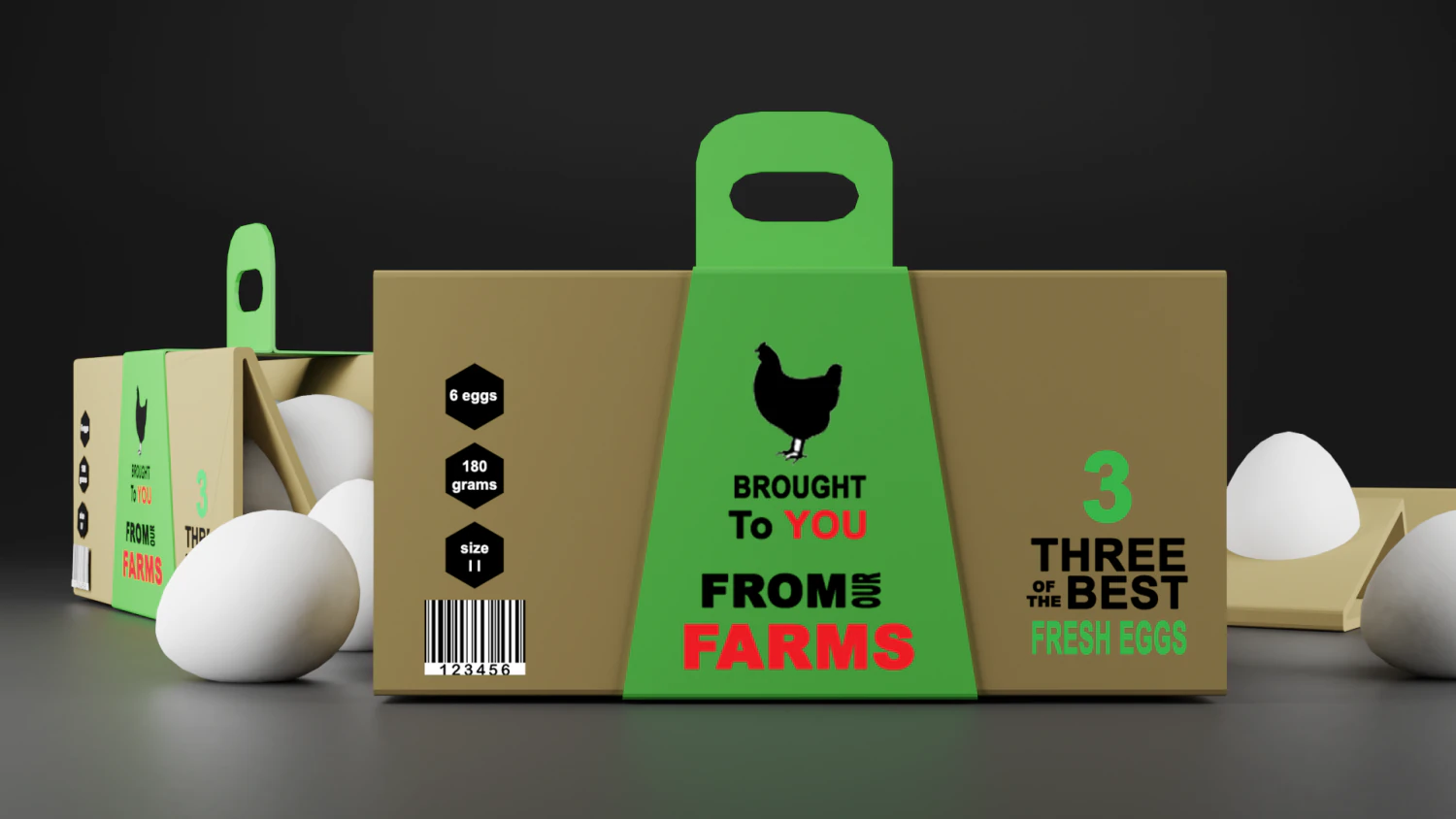 egg packaging 3D Model .c4d .max .obj .3ds .fbx .stl .blend 
