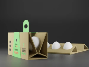 egg packaging 3D Model