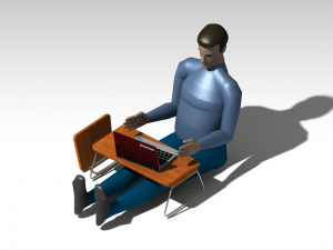 laptop table 3Dモデル