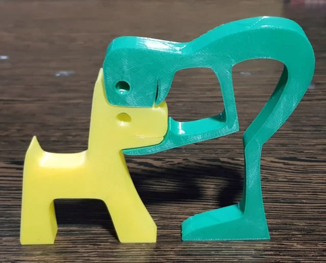 собака 3D Принт Модель .c4d .max .obj .3ds .fbx .stl .blend 