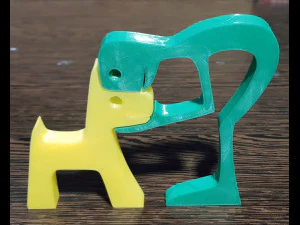 Hund 3D Druckmodell