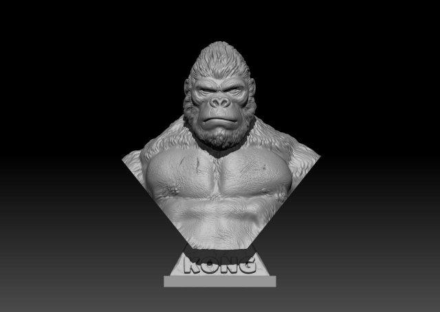 kong Modelo de Impressão 3D .c4d .max .obj .3ds .fbx .stl .blend 