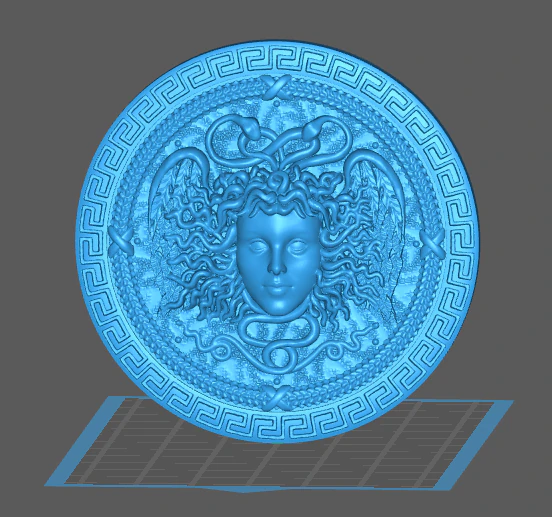 medusa medallion 3D Print Model .c4d .max .obj .3ds .fbx .stl .blend