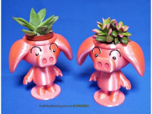 pig potted 3D Print Model