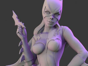 Fledermausm&auml;dchen 3D Druckmodell