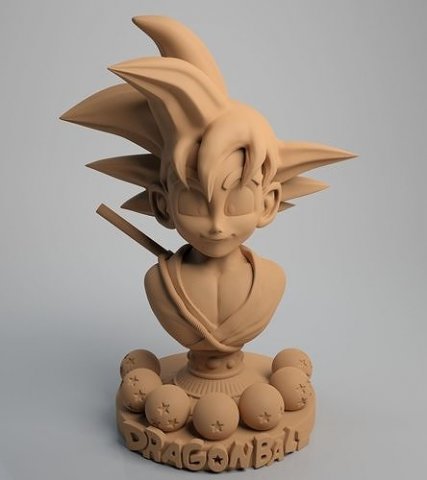 goku Modelo de Impressão 3D .c4d .max .obj .3ds .fbx .stl .blend 