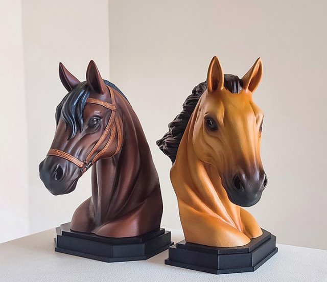 Horse Bust 3D 打印模型 .c4d .max .obj .3ds .fbx .stl .blend 