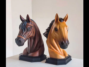 Busto di cavallo Modello di stampa 3D