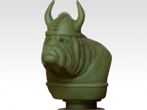 bulldog bust 3d printing model 3D 打印模型