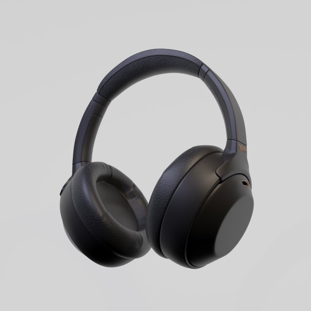 sony headphones 3D in 3DExport