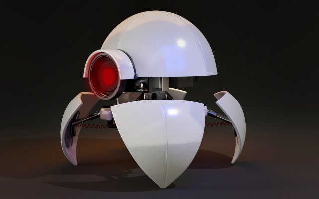 sphererobot 3D 모델 .c4d .max .obj .3ds .fbx .stl .blend 