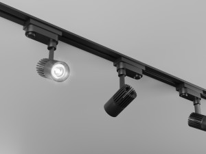 Black Ceiling Light Modèle 3D