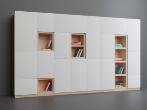 White Cupboard Modèle 3D
