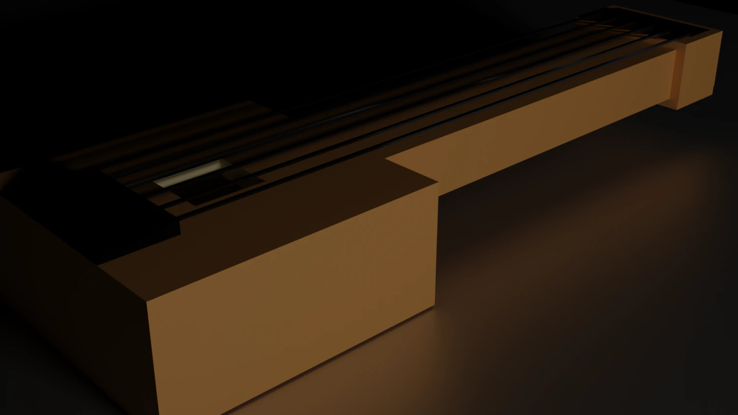low poly guitar 3D Model .c4d .max .obj .3ds .fbx .stl .blend 