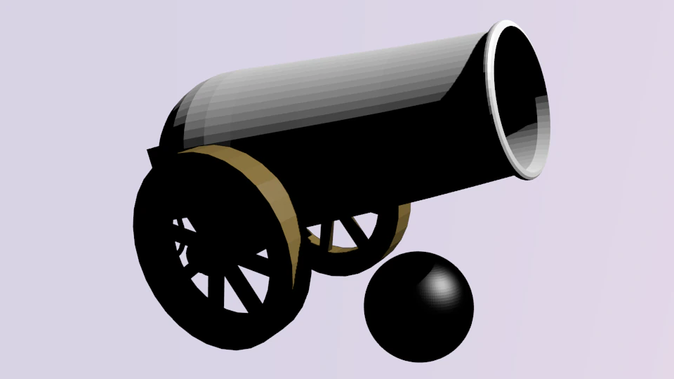 canhao 3D Model .c4d .max .obj .3ds .fbx .stl .blend 