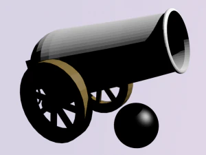 canhao Modelo 3D