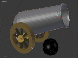 canhao Modelo 3D
