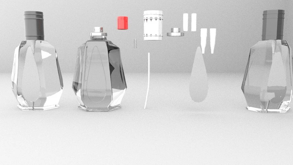 perfume bottle 3D Model .c4d .max .obj .3ds .fbx .stl .blend