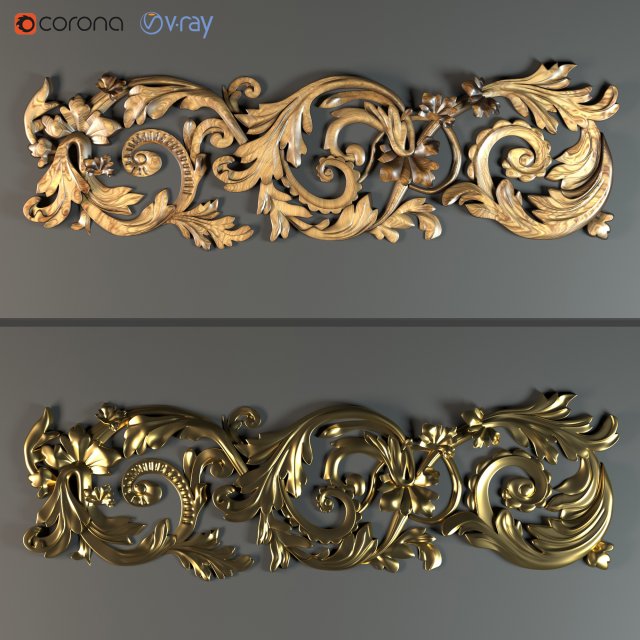 ornament001 3D 模型 .c4d .max .obj .3ds .fbx .stl .blend