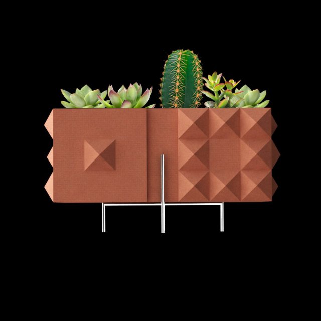geometric flowerpot 3D-Modell .c4d .max .obj .3ds .fbx .stl .blend 