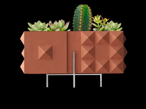 pot de fleurs g&eacute;om&eacute;trique Modèle 3D