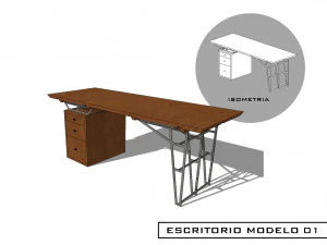 desk 3D Model