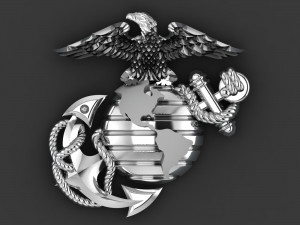 USMC EMBLEM - US ARMED FORCES 3D Print Model