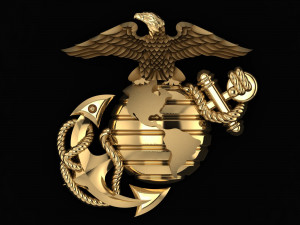 USMC EMBLEM - US ARMED FORCES 3D Druckmodell