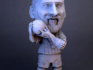 2x1 Messi STL 파일 Topo Gigio 및 월드컵 3D 프린트 모델