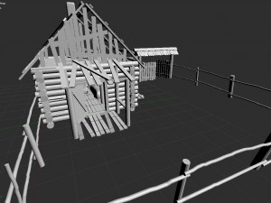 russian hut Model 3D