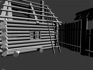 russian hut Model 3D
