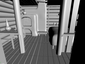 russian hut Model 3D