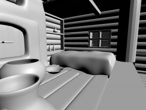 russian hut Model 3D