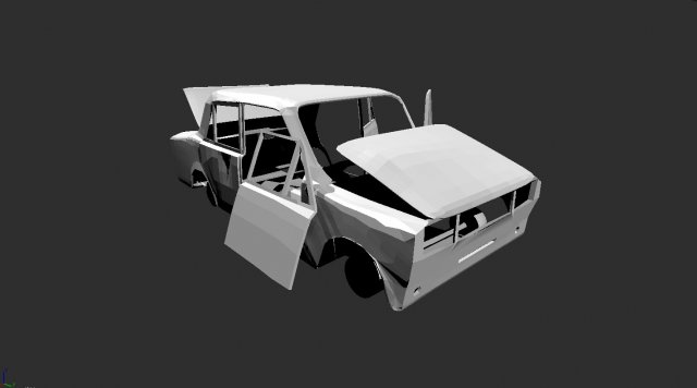 russian car vaz 2105 3Dモデル .c4d .max .obj .3ds .fbx .stl .blend 