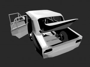 russian car vaz 2105 3D Model