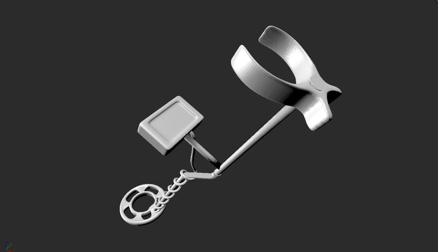 metal detector 3D Model .c4d .max .obj .3ds .fbx .stl .blend