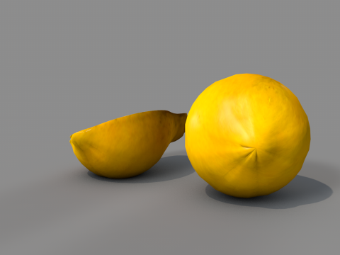 Fruta mamao 3Dモデル