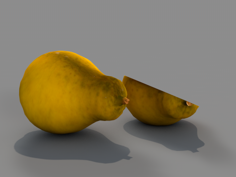 Fruta mamao 3Dモデル