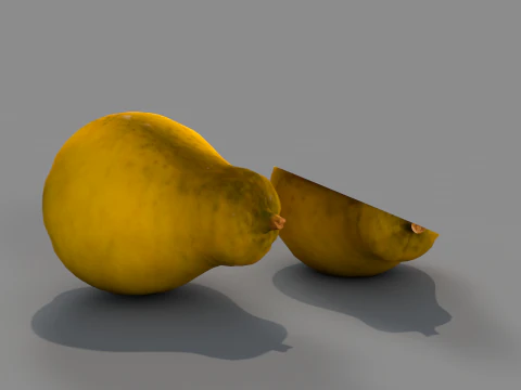 Fruta mamao 3D Model