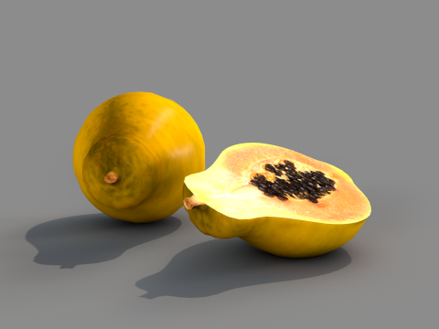 Fruta mamao 3Dモデル