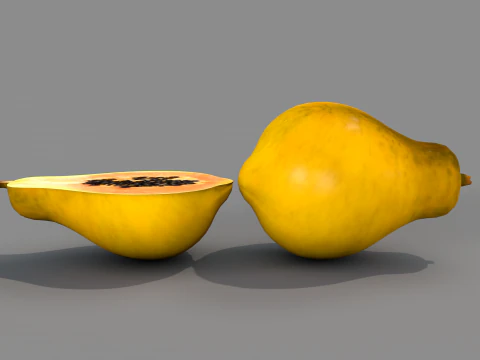 Fruta mamao 3D Model